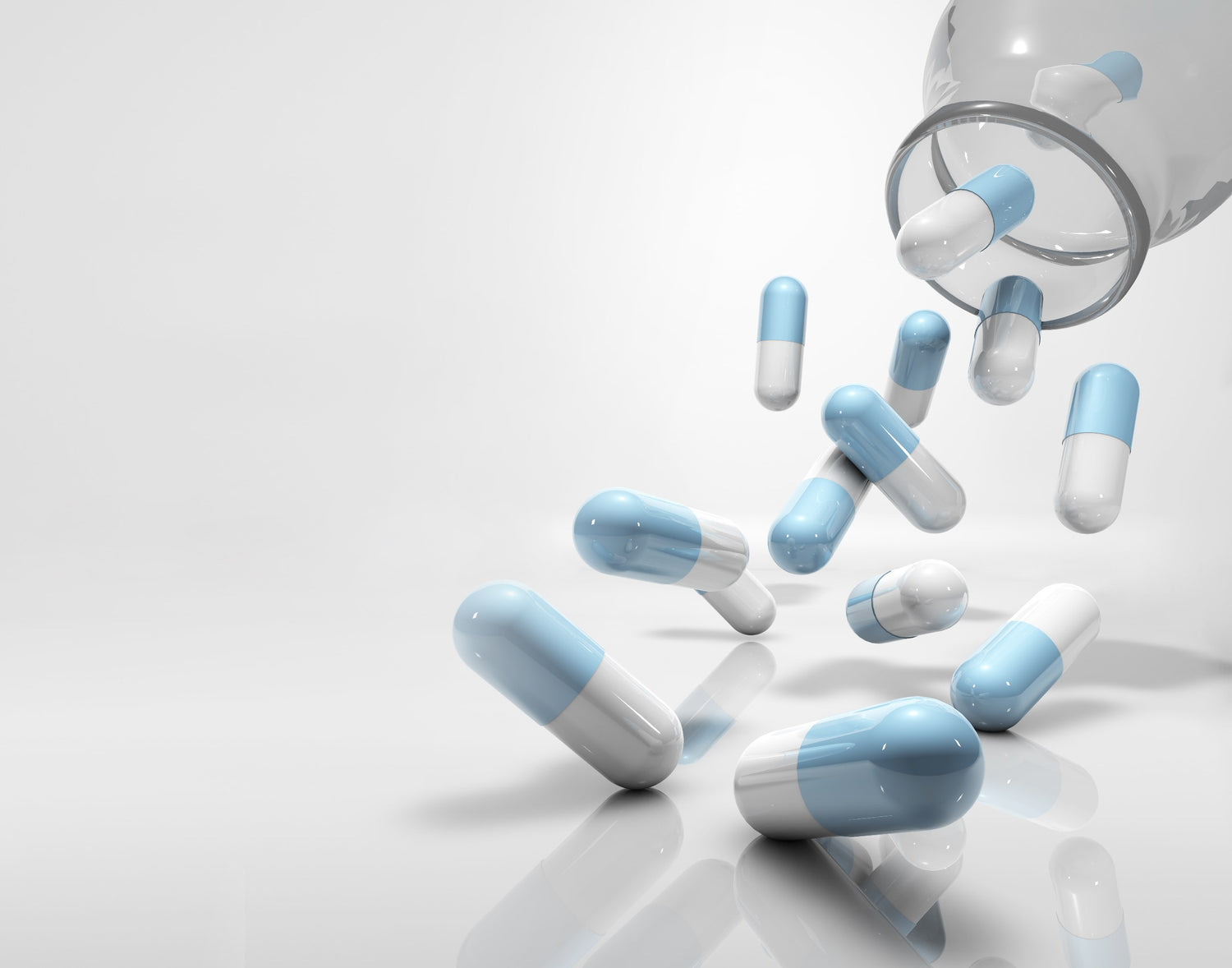 Selection of supplement forms including capsules, tablets, and softgels, highlighting Biowell Labs' expertise in contract manufacturing, private labelling, and packaging of powder, gummies, and oral liquid supplements